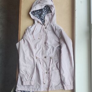 Time and Tru Pink Utility Jacket with Hood